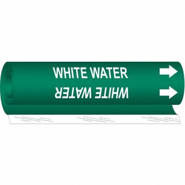 Pipe Marker White Water 26 in H 12 in W