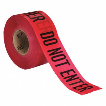 Barricade Tape Red/Black 1000 ft x 3 In