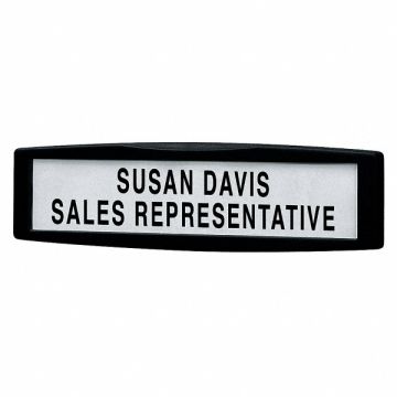 Name Plate ABS Plastic Black