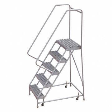 Rolling Ladder 5 Steps Serrated Tread