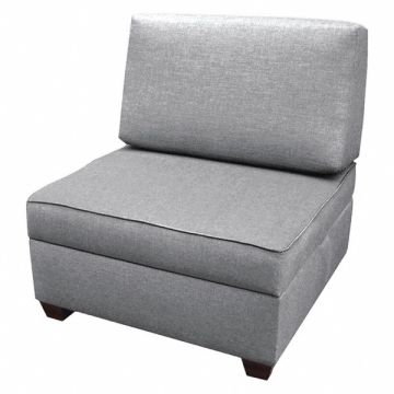 Storage Chair 30 W Gray Upholstery