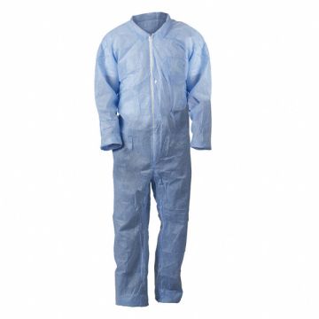 Collared Coverall Open Blue M PK25