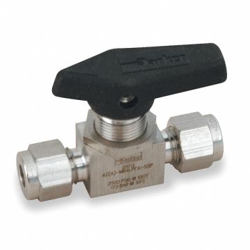 SS Ball Valve Comp x Comp 1/4 in