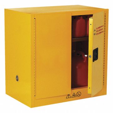 Flammable Safety Cabinet 22 gal Yellow