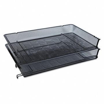 Tray Stackable Side Load Mesh Black