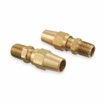 Male Connector 1/8-27 1/4 In Tube Sz