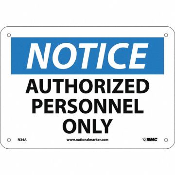 Notice Authorized Personnel Only Sign