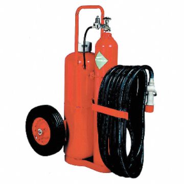 Wheeled Fire Extinguisher 125 lb. 50 ft