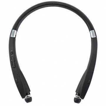 Earbud Neckband Bluetooth Plastic Black