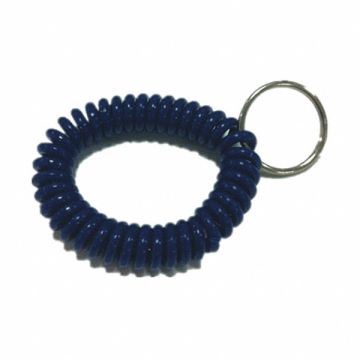 Wrist Coil Key Ring Blue PK10