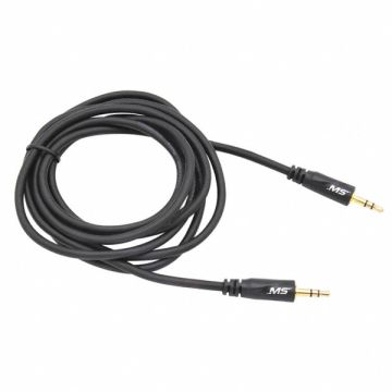 Stereo Audio Cable Plastic 5.80 H Black