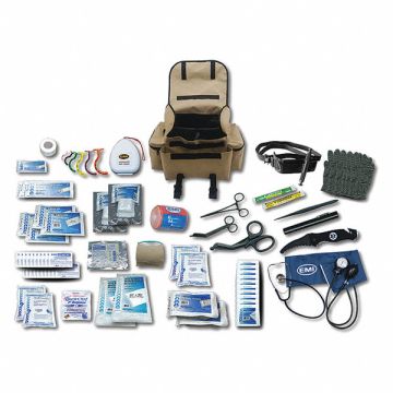 Emrgncy Medical Kit 73 Components Grn