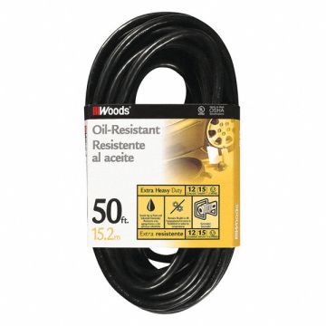 Extension Cord 12 AWG 125VAC 50 ft L