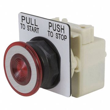 Push Button 30mm Red