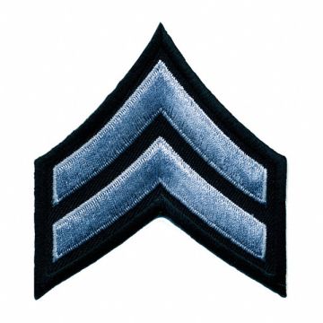 Embroidered Patch CPL Grey on Black PR
