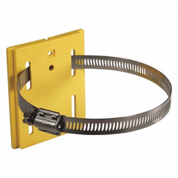 Wall Mount Plate Yellow 5 in L