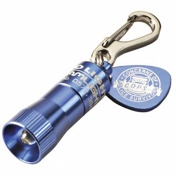 Keychain Flashlight Aluminum Blue 10lm
