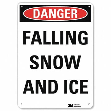 Rflctv Icy Condition Sign 14x10in NonPVC