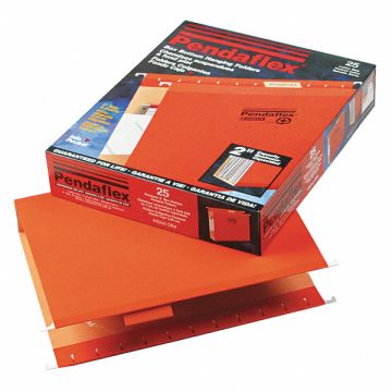 Letter File Folders Orange PK25