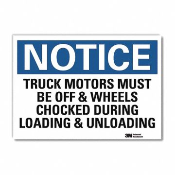 Notice Sign 7 in x 10 in Rflct Sheeting