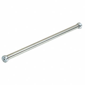 Shower Rod SS 36 in L Chrome Plated