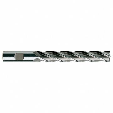 Square End Mill Single End 1/2 HSS