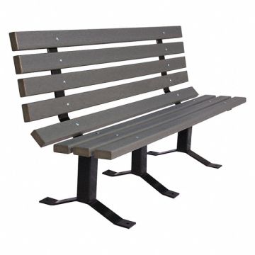 Outdoor Bench 72 L. Gry RCYCLD PLSTC