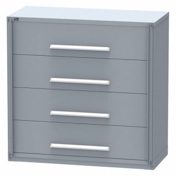 Weapon Storage Cabinet 4 Drawers Gray