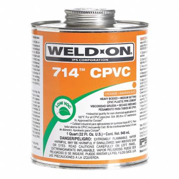 Pipe Cement Orange 32 Oz CPVC