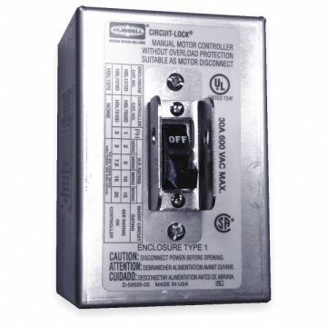 Manual Motor Switch 30A 600VAC 3P