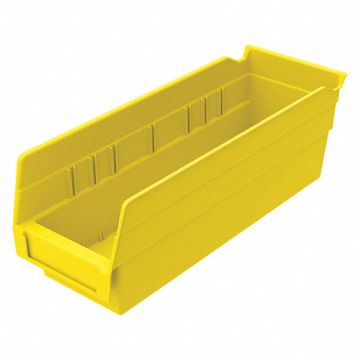 F8466 Shelf Bin Yellow Indstr Grd Poly 4 in