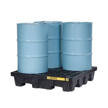 Pallet, Drum Spill Containment, 4 Drums, 73 Gal