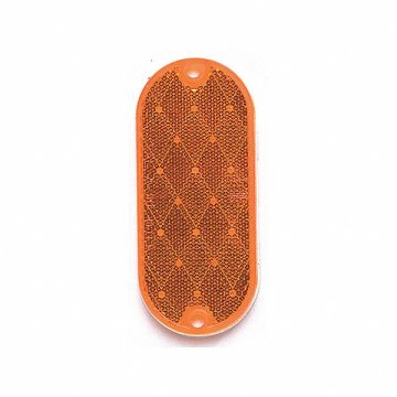 Color Reflector Oval Amber 4-3/8 L