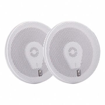 Outdoor Speakers White 2-1/2in.D 100W PR