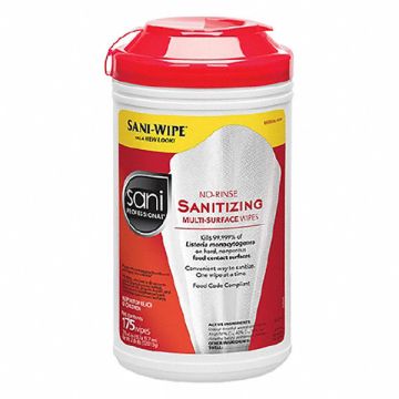 Sanitizing Wipes 175 ct Canister PK6