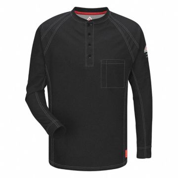 FR Polo Shirt Blk 3XL Long Button