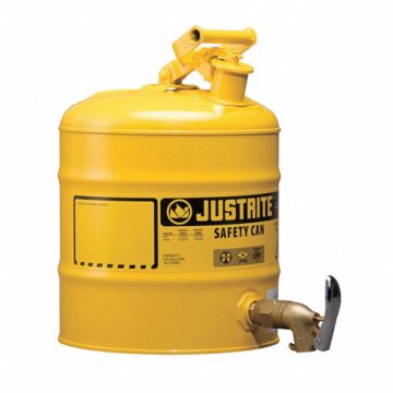 Type I Safety Can 5 gal Ylw 16-7/8In H