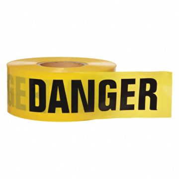 Barricade Tape Yellow/Black 1000ft x 3In