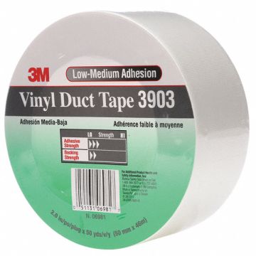 Duct Tape White 2 in x 50 yd 6.5 mil