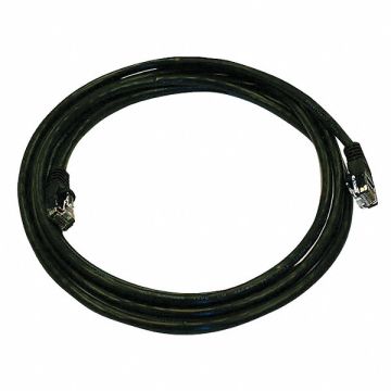 Patch Cord Cat 5e Booted Black 7.0 ft.