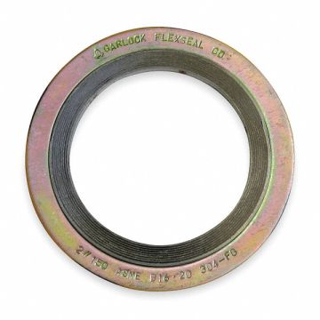 Gasket Ring 4 In Metal Yellow