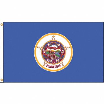 D3772 Minnesota Flag 5x8 Ft Nylon