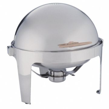 Round Chafer Stainless/Gold 7 qt.