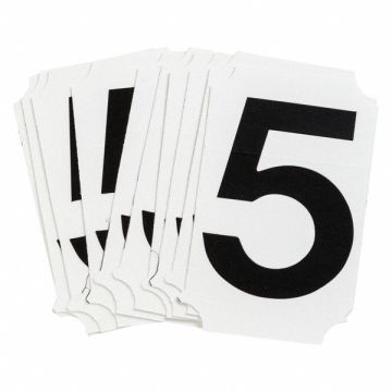 Number Label 5 2-3/4in.Hx1-3/4in.W PK10