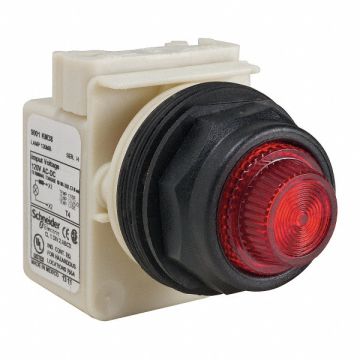 Pilot Light Incan Red 120V Fresnel Lens