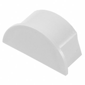 Single Smooth-Fit End Cap Clip Over PVC