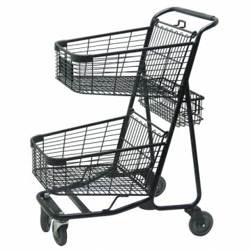 Two Tier Shopping Cart 29 in L 300 lb.
