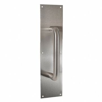 DOOR PULL PLATE 3.5X12 W/ 10 CTC PULL