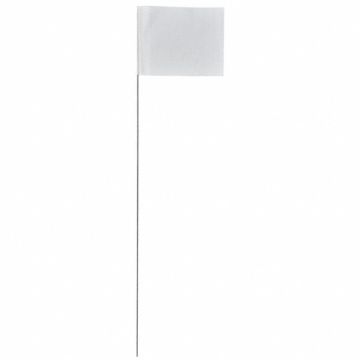 Marking Flag White Blank PVC PK100