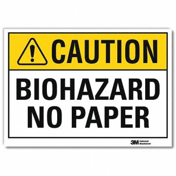 Caution Sign 5inx7in Reflective Sheeting